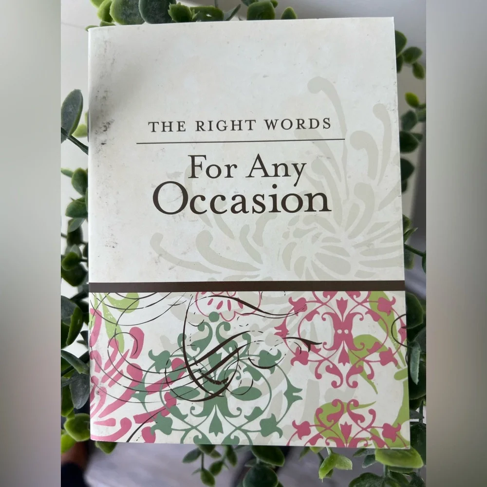 Brand New-Right Words for Any Occasion Booklet
